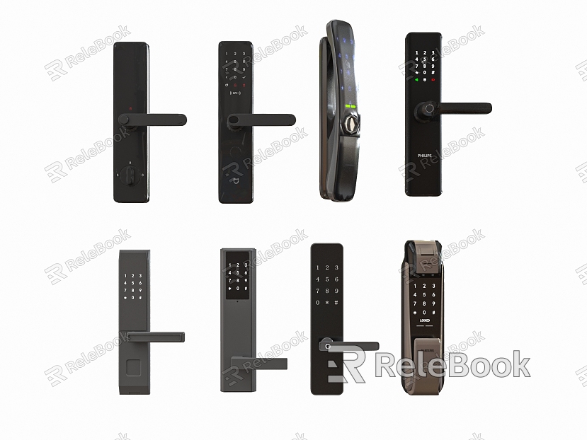 Door lock fingerprint lock password lock anti-theft door lock electronic lock door handle model