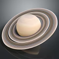 Stunning Cosmic Landscape of Saturn with Distinctive Rings and Smooth Surface