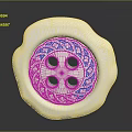 White Rubber Tire With Intricate Tread Pattern And Four Circular Holes Design