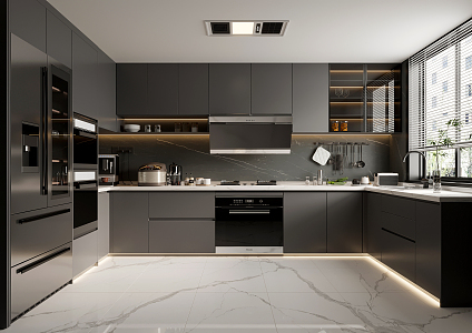 Modern Kitchen Home Kitchen 3d model