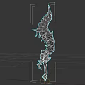 Fantasy Weapon Scythe With Flaming Blade And Decorative Hilt Design For Gaming