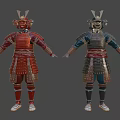 Weapons of the Japanese Samurai 3d model