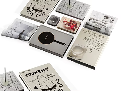 Handmade Sushi Cookbook With Detailed Illustrated Culinary Recipes And Guides 3d model