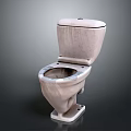 Modern Ceramic Toilet With Standard Tank And Comfortable Seat For Bathroom