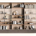 Modern Bookcase Simple Bookcase 3d model