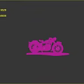 Vintage Classic Motorcycle With Retro Engine Design Old Wheels And License Plate