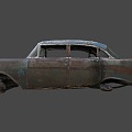 Destroyed car 3d model