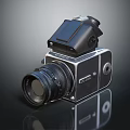 Vintage Digital Camera With Classic Design High Resolution Lens And Flash Function 3d model