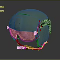 Green Protective Helmet With Visor And Adjustable Black Straps Stylish Design