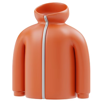 Modern Coat Top Clothes Cartoon Coat 3d model