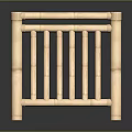 Natural Bamboo Baby Crib With Sturdy Railings And Safe Simple Design