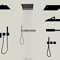 Modern Wall Mounted Shower Heads With Various Styles And Water Flow