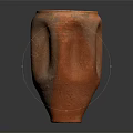 Handcrafted Terracotta Clay Pot With Reddish Brown Textured Surface And Unique Shape