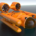 Modern Orange TAYOHO-02 Underwater Vehicle With Propellers And Transparent Window