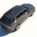 Luxury Black Rolls Royce SUV With Chrome Grille And Large Alloy Wheels