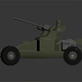 Green Electric Toy Off Road Vehicle with Large Wheels Open Frame and Top Mounted Camera