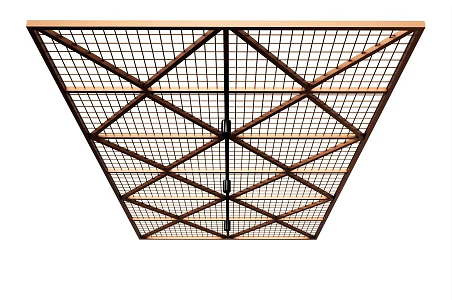 Modern ceiling lattice chandelier partition ceiling 3d model