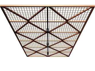 Modern ceiling lattice chandelier partition ceiling 3d model