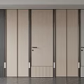Modern Hinged Doors With Sleek Panels Metal Handles And Various Colors