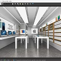 Modern Mobile Phone Store Apple Experience Store Digital Store Mobile Phone Accessories Store Display Cabinet Zhongdao Display Desk 3d model