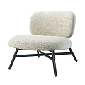 Modern Fabric Upholstered Single Chair With Black Metal Legs And Multiple Color Options