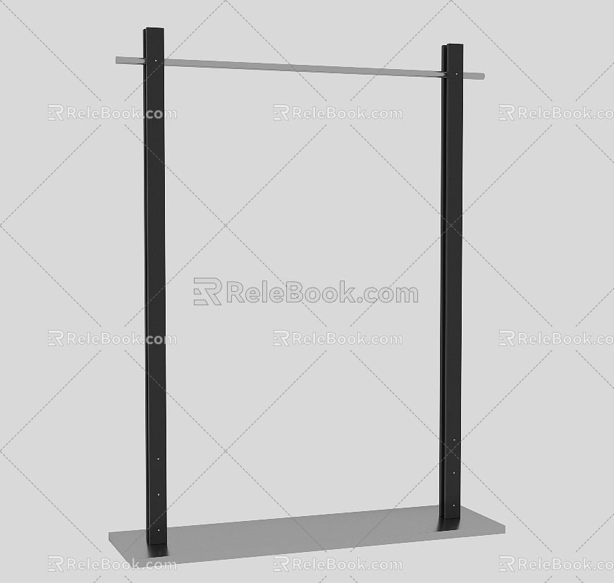 Modern mobile floor stand 3d model