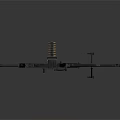 Military Style Heavy Duty Machine Gun With Tripod Stand Ammunition Belt And Metal Body