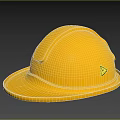 Shiny Yellow Safety Helmet For Workplace Construction Site Safety Protection