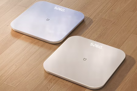 Electronic Scale Xiaomi Weight Scale Body Fat Scale Weight-loss Scale Intelligent Body Fat Scale Wood Floor Xiaomi Product Mijia 3d model