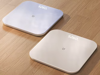 Electronic Scale Xiaomi Weight Scale Body Fat Scale Weight-loss Scale Intelligent Body Fat Scale Wood Floor Xiaomi Product Mijia 3d model