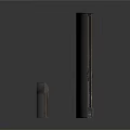 Small Electronic Device And Large Vertical Component With Black Casing Design