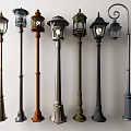Various Stylish Outdoor Lights with Decorative Designs for Garden and Yard Use