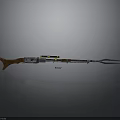 High Quality Vintage Rifle With Wooden Stock Metal Barrel And Scope