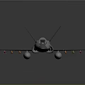 Gray Military Fighter Jet Model With Missiles Wing Emblems And Number 062