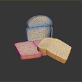 Fresh Sliced Bread Loaf With Crusty Edges On Reflective Black Surface