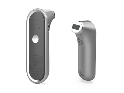 Modern Gray Handheld Daily Use Electrical Appliances With Digital Display And Sensor Design 3d model