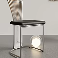 Stylish Modern Dining Chairs With Black Leather Seats And Chrome Frames