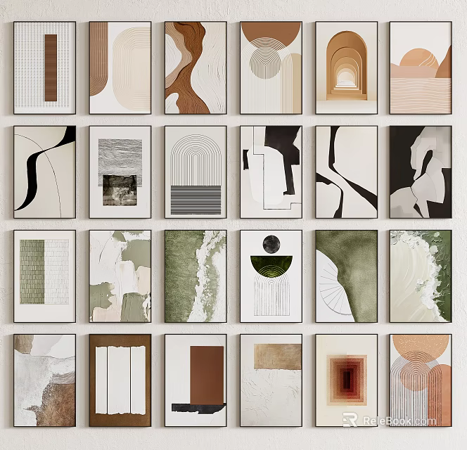 Modern Inflatable Decorative Models With Diverse Colors And Creative Shapes 3d model