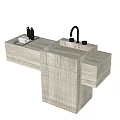 Modern Vertical Washbasin 3d model