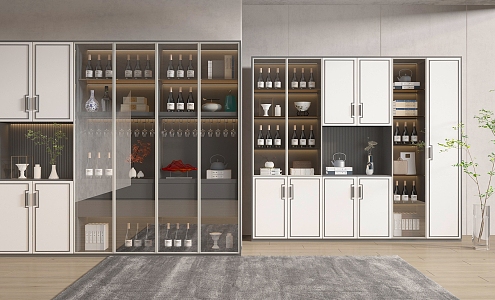 New Chinese Wine Cabinet 3d model