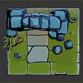 Ancient Gate Stone Gate European Gate Large Wooden Door Classical Gate Antique Gate Game Gate 3d model
