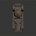 Vintage Armored Military Vehicle With Retro Turret And Historical Design