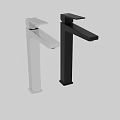Modern Polished Stainless Steel Faucet With Sleek Tall Design For Contemporary Use