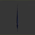Blue And White Swordfish With Streamlined Body Long Bill And Dorsal Fin