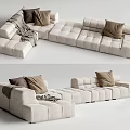 Modern Multiplayer Corner Sofa 3d model
