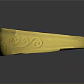 Shiny Gold Ring Featuring Decorative Carved Patterns As Daily Life Accessory