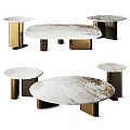 Modern Marelli Coffee Table Combination Round Coffee Table Square Coffee Table Side Table Corner Table Combination Coffee Table Mother Coffee Table 3d model