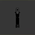 Modern Black Tactical Pistol With Textured Grip And Metal Frame Design