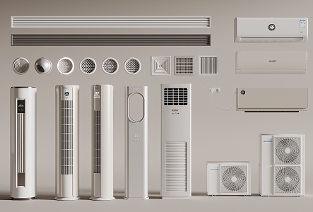 modern air conditioning 3d model