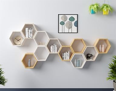 Modern wall shelf 3d model